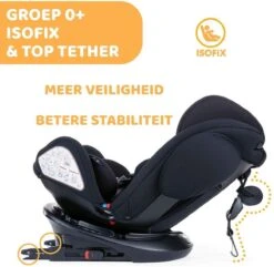 Chicco Autostoel Unico PLUS - Groep 0 1 2 3 - Isofix Bevestiging -Verstelbare Hoofdsteun - Zwart -Babyproducten 1200x1171