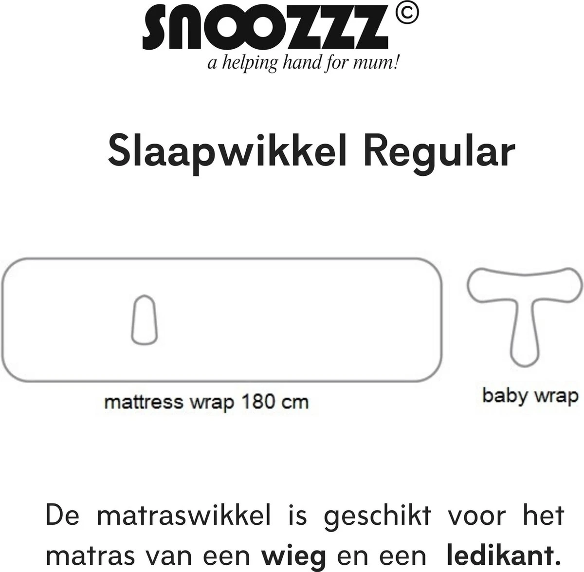 Snoozzz Slaapwikkel Regular - Baby Slaaphulp - Voorkomt Voorkeurshouding - Geschikt Voor Wieg En Ledikant - 0+ Maanden - Wit/Grijs - 180 X 50 Cm 4 Snoozzz Slaapwikkel Regular - Baby Slaaphulp - Voorkomt Voorkeurshouding - Geschikt Voor Wieg En Ledikant - 0+ Maanden - Wit/Grijs - 180 X 50 Cm - Afbeelding 2