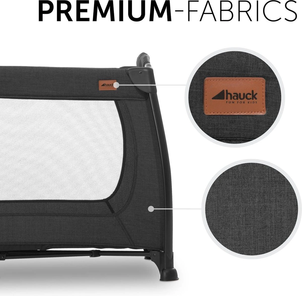 Hauck Play N Relax Center Campingbedje - Zwart 4 Hauck Play N Relax Center Campingbedje - Zwart - Afbeelding 2
