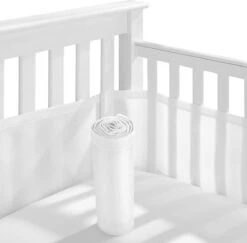 ADSafety - Baby Bed Omrander - Bedbumper - Hoofdbeschermer - Set Van 2 - 340x30cm & 160x30cm -Babyproducten 1200x1180 13
