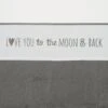 Meyco Love You To The Moon & Back Wieglaken - Grey - 75x100cm