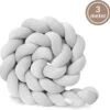 Bedbumper - Bedomrander - Bedbumper Ledikant - Bedbumper Gevlochten - Boxomrander - Babykamer Accessoires - 3 Meter - Katoen - Grijs 1 Bedbumper - Bedomrander - Bedbumper Ledikant - Bedbumper Gevlochten - Boxomrander - Babykamer Accessoires - 3 Meter - Katoen - Grijs -Babyproducten 1200x1184 3