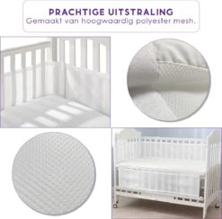 ADSafety - Baby Bed Omrander - Bedbumper - Hoofdbeschermer - Set Van 2 - 340x30cm & 160x30cm -Babyproducten 1200x1187 7