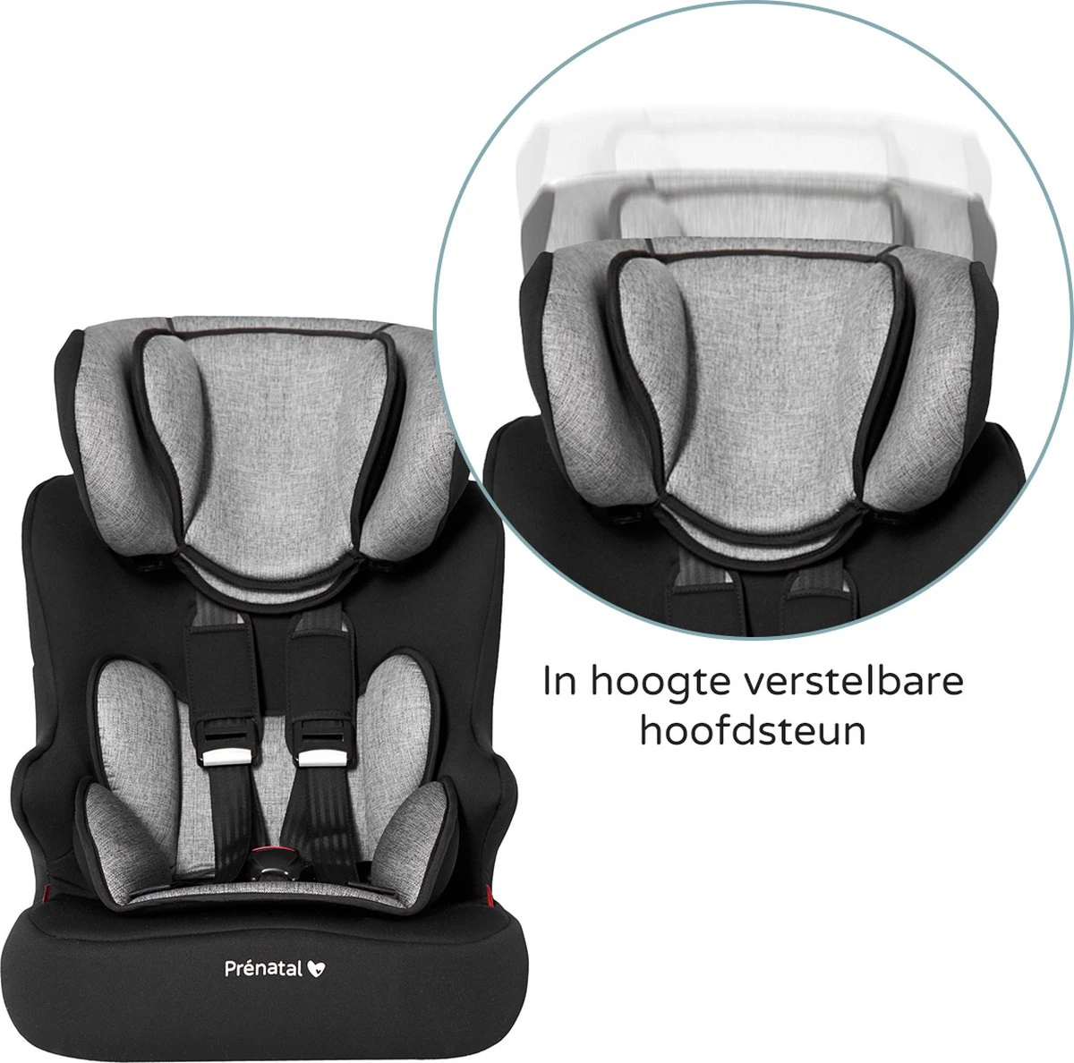 Prénatal Autostoel 1/2/3 Basis - Kinderzitje Auto - Groep 1-2-3 - 9-36 Kg - Zwart 7 Prénatal Autostoel 1/2/3 Basis - Kinderzitje Auto - Groep 1-2-3 - 9-36 Kg - Zwart - Afbeelding 5