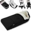 TechU™ Warme Fleece Slaapzak Voor Kinderwagen & Buggy – Zacht Fleece Bedje Voor Baby's – Tegen Kou, Onderkoeling & Winter – Zwart -Babyproducten 1200x1189