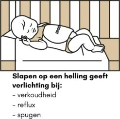 Snoozzz Reflux Kussen - Baby Hellend Kussen Voor Ledikant - Ventilerend - Met Wasbare Hoes - Wit -Babyproducten 1200x1193 6