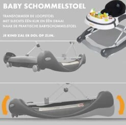 Deryan Luxe Loopstoel - Schommelfunctie -Inclusief Speelset En Dienblad - Grijs -Babyproducten 1200x1195 3