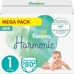 Pampers® Pampers - Harmonie / Pure - Maat 1 - Mega Pack - 80 Luiers