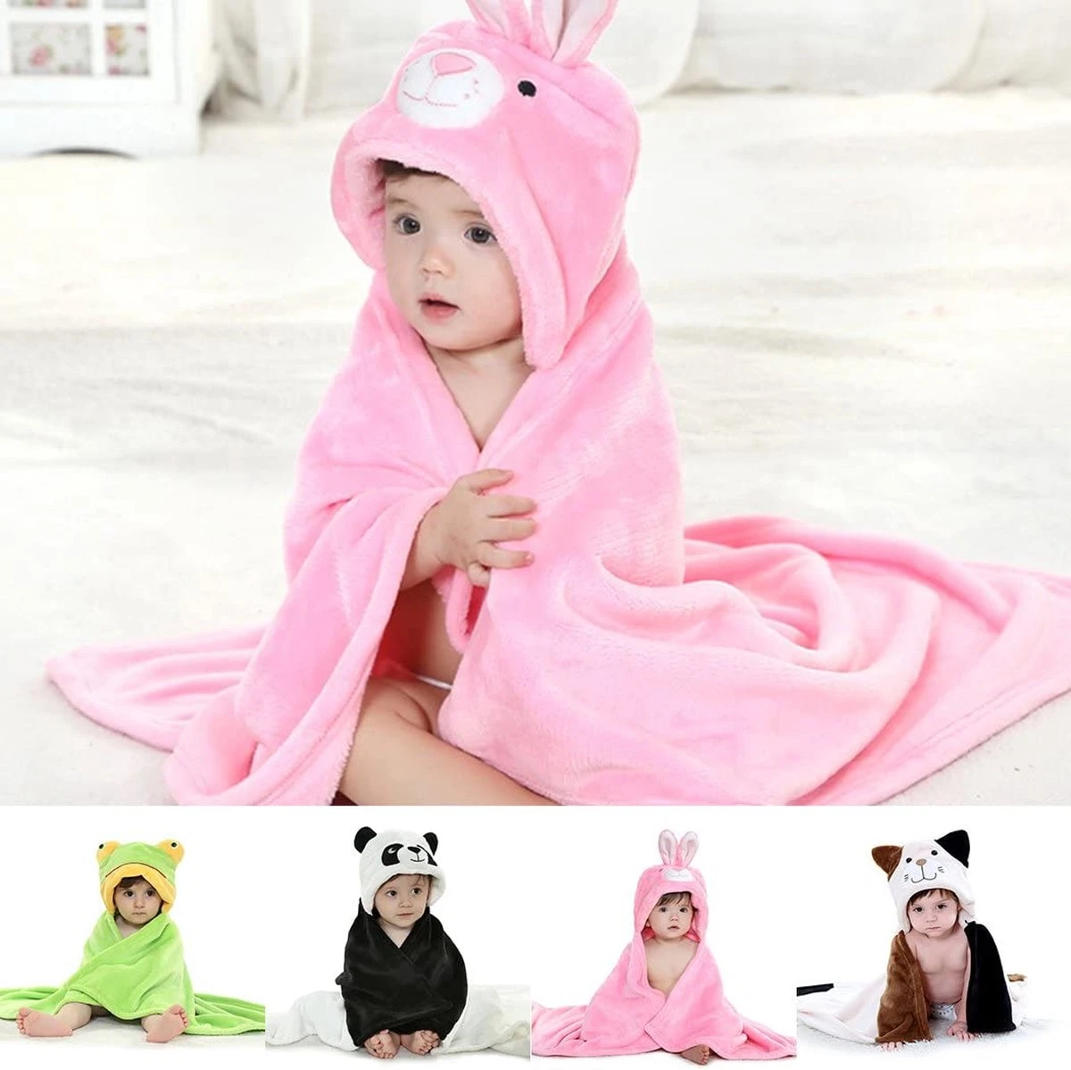 Multifunctionele Baby Fleecedeken Met Capuchon Konijn | Badcape Baby En Peuters | Deken Kinderen | Wikkeldeken | Dekentje Baby & Peuter 0-3 Jaar | Babydeken | Kraamcadeau | Babycape | Fleece Deken | Kraam | Maxi Cosi Deken | Dier | Roze| Meisje 5 Multifunctionele Baby Fleecedeken Met Capuchon Konijn | Badcape Baby En Peuters | Deken Kinderen | Wikkeldeken | Dekentje Baby & Peuter 0-3 Jaar | Babydeken | Kraamcadeau | Babycape | Fleece Deken | Kraam | Maxi Cosi Deken | Dier | Roze| Meisje - Afbeelding 3