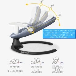 Merkloos Easy-Home® - Elektrische Wipstoel - Babyschommel - Baby Swing - Incl Tafel - Bluetooth - White Noise - 20kg -Babyproducten 1200x1198 33