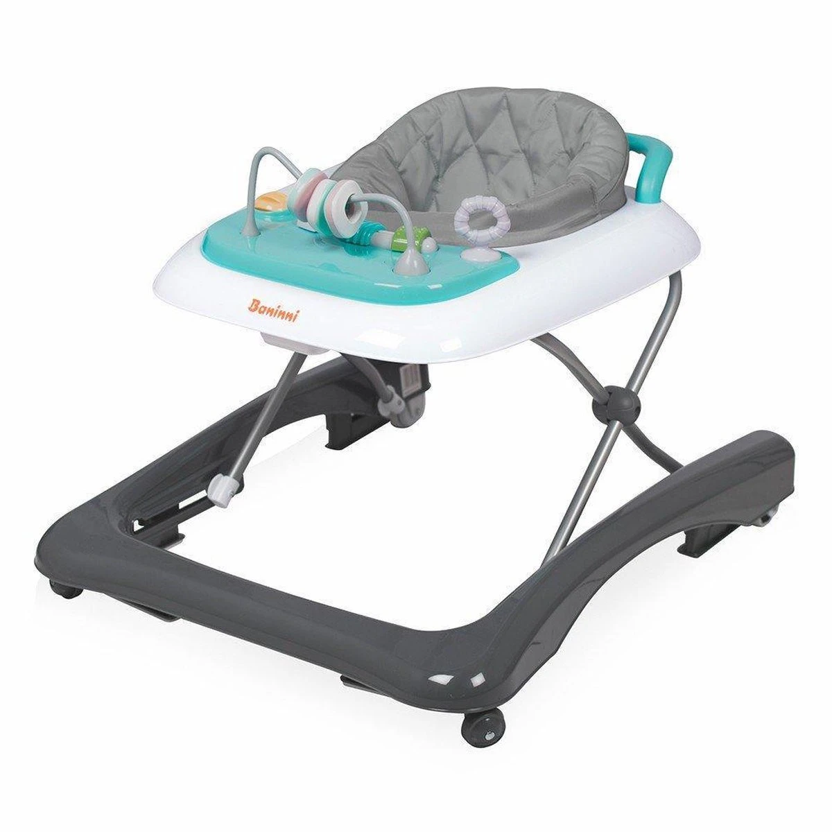 Baninni Loopstoel Pio Grijs - Blauw 4 Baninni Loopstoel Pio Grijs - Blauw - Afbeelding 2