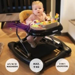 Deryan Luxe Loopstoel - Schommelfunctie - Inclusief Speelset En Dienblad - Zwart/Nougat 19 Deryan Luxe Loopstoel - Schommelfunctie - Inclusief Speelset En Dienblad - Zwart/Nougat -Babyproducten 1200x1200 1151