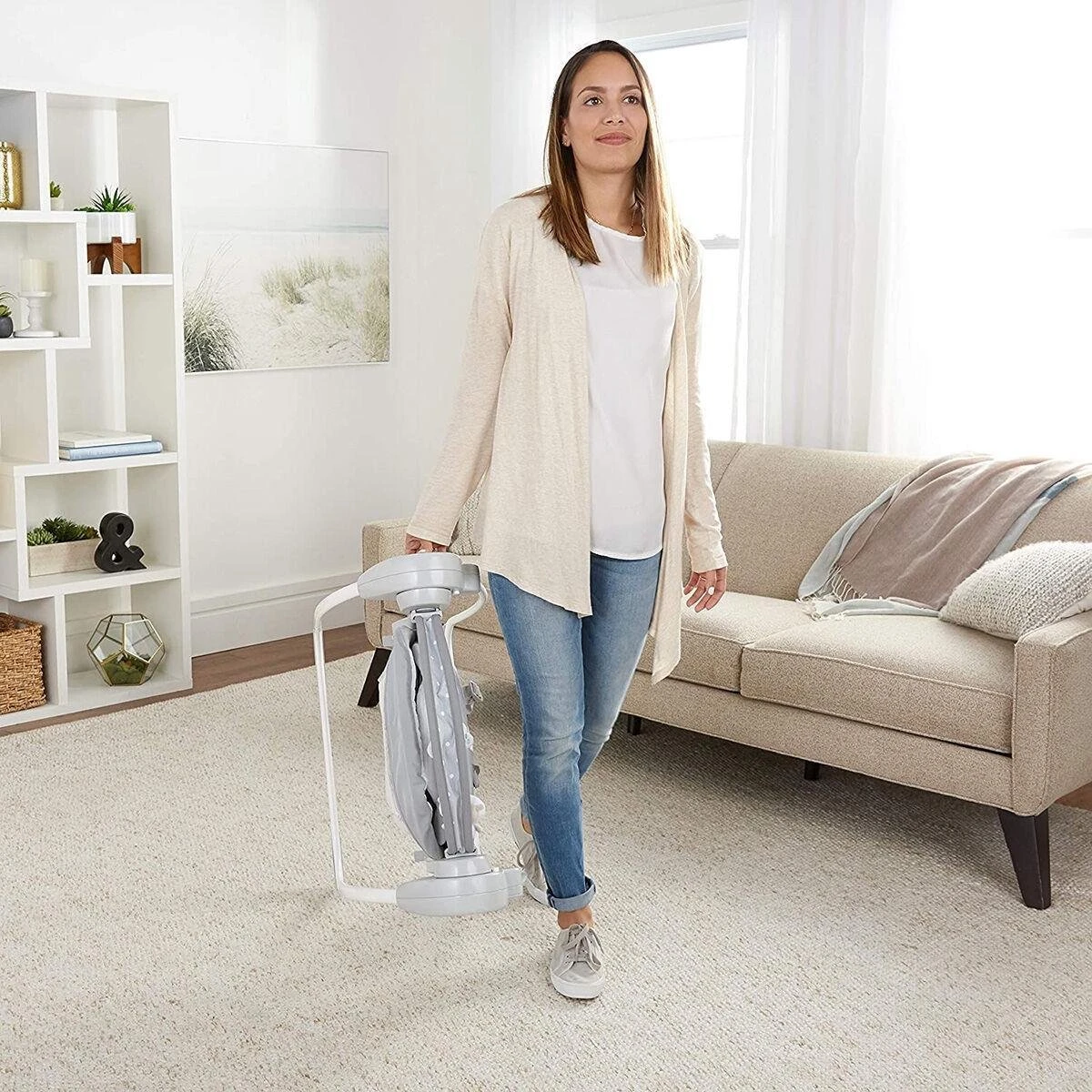 Ingenuity 0m+ Comfort 2 Go Portable Swing™ - Cuddle Lamb / Babyschommel 13 Ingenuity 0m+ Comfort 2 Go Portable Swing™ - Cuddle Lamb / Babyschommel - Afbeelding 11