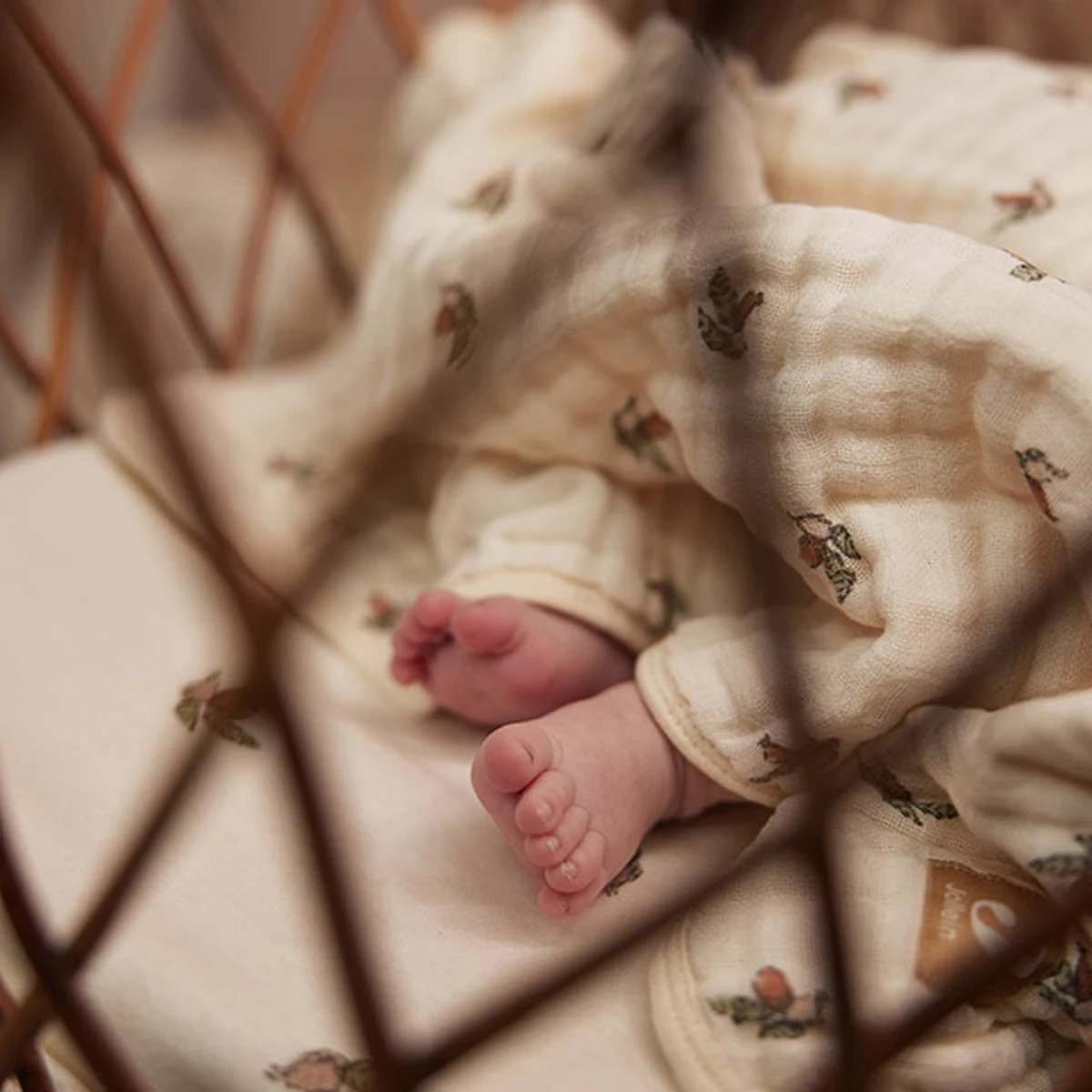 Jollein Deken Hydrofiel Wieg 75x100cm Rosehip 10 Jollein Deken Hydrofiel Wieg 75x100cm Rosehip - Afbeelding 8