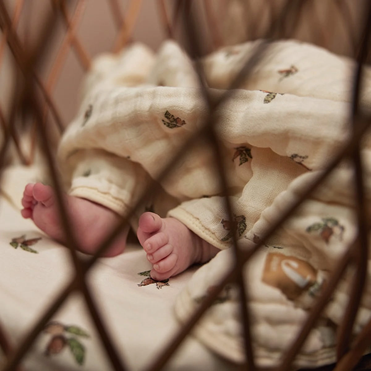 Jollein Deken Hydrofiel Wieg 75x100cm Rosehip 12 Jollein Deken Hydrofiel Wieg 75x100cm Rosehip - Afbeelding 10