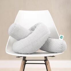 Fillikid Bedbumper 190 X 9 Cm Bedomrander Ledikant - Grijs Wit Stippen -Babyproducten 1200x1200 1337