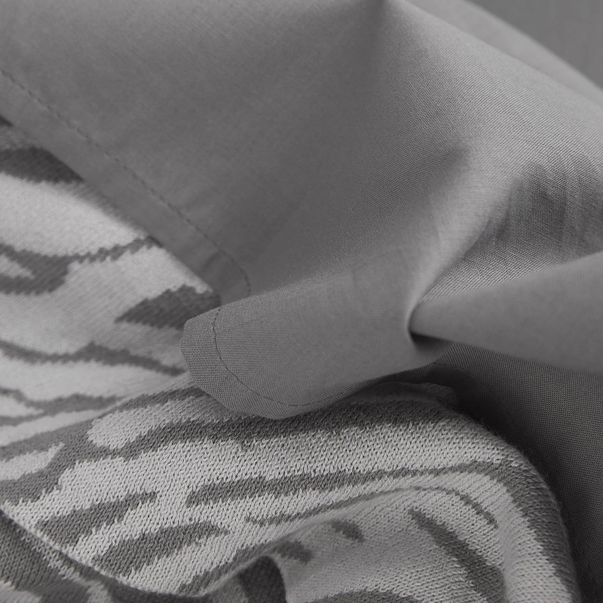 Meyco Uni Wieglaken - 2-pack Grey/light Grey - 75x100cm 4 Meyco Uni Wieglaken - 2-pack Grey/light Grey - 75x100cm - Afbeelding 2