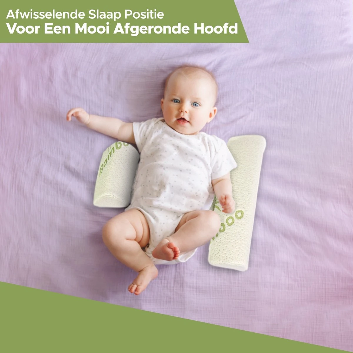 Novalits - Orthopedisch Baby Zijslaapkussen Met Traagschuim En Anti-Allergene Bamboe Microvezel Stof Om Een Plat Hoofd Tegen Te Gaan - Zijligkussen Voor Peuter - Babykussen Zijligging - Rolkussen - Steunkussen - Slaapondersteuning 11 Novalits - Orthopedisch Baby Zijslaapkussen Met Traagschuim En Anti-Allergene Bamboe Microvezel Stof Om Een Plat Hoofd Tegen Te Gaan - Zijligkussen Voor Peuter - Babykussen Zijligging - Rolkussen - Steunkussen - Slaapondersteuning - Afbeelding 9