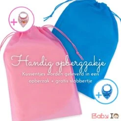 Baby IQ Orthopedisch Baby Hoofdkussen – Traagschuim – Tegen Plat Achterhoofd – Baby Kussen Plat Hoofd - Kraamcadeau – Blauw – Incl Gratis Bandana Slabber -Babyproducten 1200x1200 1468