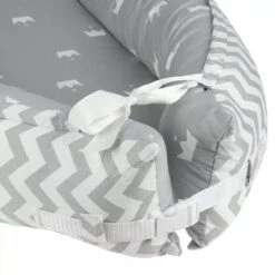 Buxibo Babynestje - Omkeerbare Babynest - Co-Sleeper/Bedbumper - Veilig Slapen - 88x53cm - Grijs -Babyproducten 1200x1200 1494