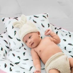 Hibaby Babynest - 90x57cm - Roze Met Printje - Inclusief Kussen 12 Hibaby Babynest - 90x57cm - Roze Met Printje - Inclusief Kussen -Babyproducten 1200x1200 1513