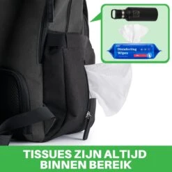 Brisby Slijtvaste Luiertas – Verzorgingstas - Two Tone Zwart En Donkergrijs - Inclusief Verschoonmatje - Isoleervakken - Met Geïntegreerde Kinderwagen Haken -Babyproducten 1200x1200 153