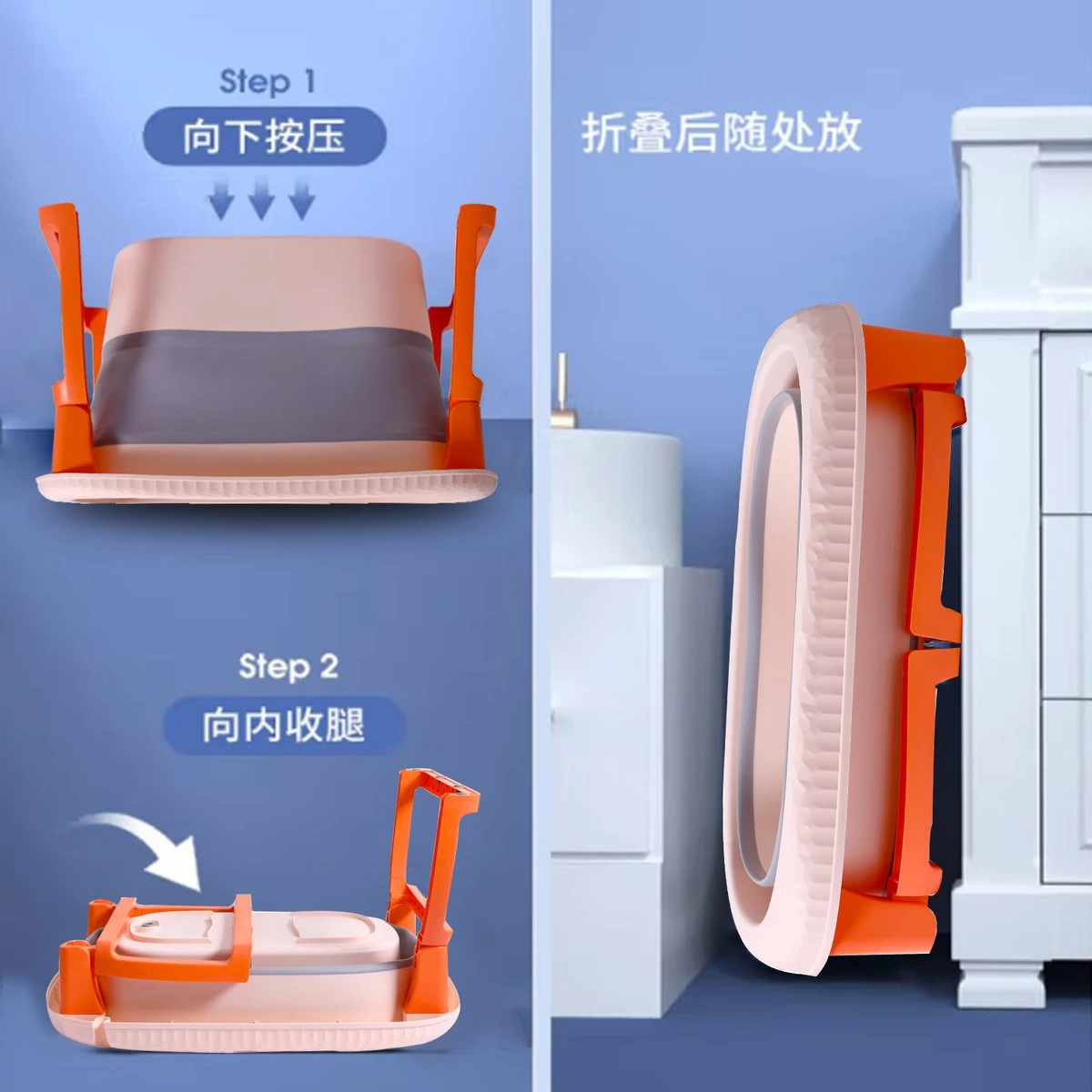 Babybadje - Inklapbaar Bad - Bad Baby - Met Badkruk - Zitbad - Bath Bucket - Opvouwbaar Bad Kinderen - Baby Badje - Opvouwbaar Bad Baby - Opvouwbaar Bad - Baby Badkussen 7 Babybadje - Inklapbaar Bad - Bad Baby - Met Badkruk - Zitbad - Bath Bucket - Opvouwbaar Bad Kinderen - Baby Badje - Opvouwbaar Bad Baby - Opvouwbaar Bad - Baby Badkussen - Afbeelding 5