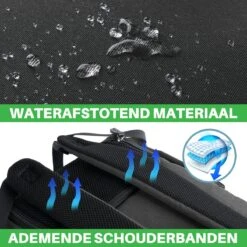 Brisby Slijtvaste Luiertas – Verzorgingstas - Two Tone Zwart En Donkergrijs - Inclusief Verschoonmatje - Isoleervakken - Met Geïntegreerde Kinderwagen Haken -Babyproducten 1200x1200 157