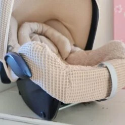 Wazzhappening - Maxi Cosi Hoes Set Bobbie - Karamel - Wafel - Badstof - Autostoelhoes -Babyproducten 1200x1200 182