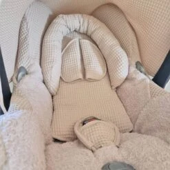 Wazzhappening - Maxi Cosi Hoes Set Bobbie - Karamel - Wafel - Badstof - Autostoelhoes -Babyproducten 1200x1200 184