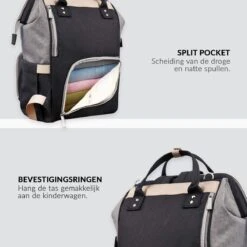 Buxibo Luier- En Verzorgingstas Inclusief USB Oplaadstation - Baby Rug Tas Met Isoleervak - Diaper Backpack Bag - Reis Rugzak - Grote Capaciteit - 23.8L - Zwart 13 Buxibo Luier- En Verzorgingstas Inclusief USB Oplaadstation - Baby Rug Tas Met Isoleervak - Diaper Backpack Bag - Reis Rugzak - Grote Capaciteit - 23.8L - Zwart -Babyproducten 1200x1200 231