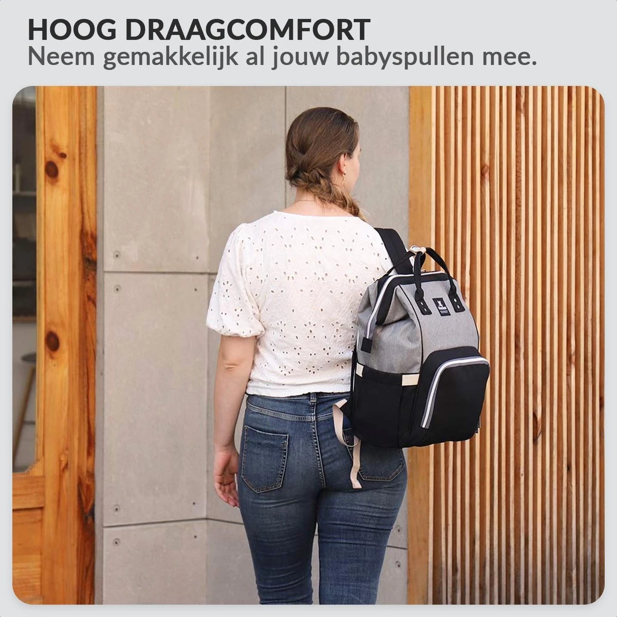 Buxibo Luier- En Verzorgingstas Inclusief USB Oplaadstation - Baby Rug Tas Met Isoleervak - Diaper Backpack Bag - Reis Rugzak - Grote Capaciteit - 23.8L - Zwart 7 Buxibo Luier- En Verzorgingstas Inclusief USB Oplaadstation - Baby Rug Tas Met Isoleervak - Diaper Backpack Bag - Reis Rugzak - Grote Capaciteit - 23.8L - Zwart - Afbeelding 5