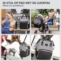 Buxibo Luier- En Verzorgingstas Inclusief USB Oplaadstation - Baby Rug Tas Met Isoleervak - Diaper Backpack Bag - Reis Rugzak - Grote Capaciteit - 23.8L - Zwart 15 Buxibo Luier- En Verzorgingstas Inclusief USB Oplaadstation - Baby Rug Tas Met Isoleervak - Diaper Backpack Bag - Reis Rugzak - Grote Capaciteit - 23.8L - Zwart -Babyproducten 1200x1200 233
