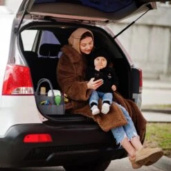 Relaxdays Luiertas Baby - Verzorgingstas Vilt - Organizer Luiers - Uitneembare Schotjes - Lichtgrijs -Babyproducten 1200x1200 251