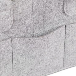 Relaxdays Luiertas Baby - Verzorgingstas Vilt - Organizer Luiers - Uitneembare Schotjes - Lichtgrijs -Babyproducten 1200x1200 253