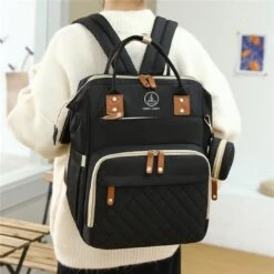 Humpy Dumpy Stijlvolle Luiertas Rugzak (Zwart) Met Uitschuifbaar Verschoon/ Slaap Bedje. Incl. Verschoon Matje, USB Poort & Buggy Straps 14 Humpy Dumpy Stijlvolle Luiertas Rugzak (Zwart) Met Uitschuifbaar Verschoon/ Slaap Bedje. Incl. Verschoon Matje, USB Poort & Buggy Straps -Babyproducten 1200x1200 273