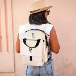 Deryan Luiertas Rugzak Met Verschoonmatje - Inclusief Flessenwarmhouder - Kinderwagenhaken En Isoleervak - Cream -Babyproducten 1200x1200 333