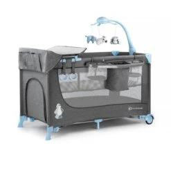 Kinderkraft Joy Luxe - Campingbed Met Schommelfunctie Blauw -Babyproducten 1200x1200 384
