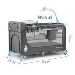 Kinderkraft Joy Luxe - Campingbed Met Schommelfunctie Blauw -Babyproducten 1200x1200 391