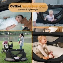 Deryan Peuter Luxe Campingbedje – Inclusief Zelfopblaasbare Matras - Zwart -Babyproducten 1200x1200 410