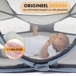 Deryan Baby Luxe Campingbedje – Inclusief Zelfopblaasbare Matras - Cream -Babyproducten 1200x1200 425