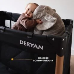 Deryan Luxe Campingbed Compleet - 120x60cm - Bodemverhoger - Verschoonblad - Opbergmand - Zwart 25 Deryan Luxe Campingbed Compleet - 120x60cm - Bodemverhoger - Verschoonblad - Opbergmand - Zwart -Babyproducten 1200x1200 444