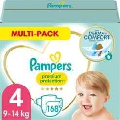 Pampers® Pampers Premium Protection Luiers - Maat 4 (9-14 Kg) - 168 Stuks - Multi-Pack -Babyproducten 1200x1200 619