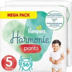 Pampers® Pampers Harmonie Pants Maat 5 (12kg-17kg) - Mega Pack 2 X 56 Luierbroekjes