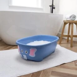 Prince Lionheart Tubimal® Met Hangmat | Baby & Peuter Badje | Opbergruimte Met Deksel | Stapelbaar | Herbruikbaar - Blauw / Olifant -Babyproducten 1200x1200 680