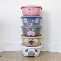 Prince Lionheart Tubimal® Met Hangmat | Baby & Peuter Badje | Opbergruimte Met Deksel | Stapelbaar | Herbruikbaar - Blauw / Olifant -Babyproducten 1200x1200 681