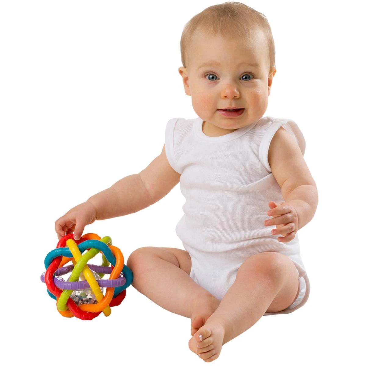 Playgro Buigbare Bendy Ball - Grijp- En Bijtspeelgoed - Incl Rammelaar - Activiteitenbal 5 Playgro Buigbare Bendy Ball - Grijp- En Bijtspeelgoed - Incl Rammelaar - Activiteitenbal - Afbeelding 3