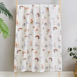 Hydrofiele Doek XL - 120x120 Cm - Inbakerdoek - Forest Animals - Swaddle Doek Groot - Hydrofiele Luier -Babyproducten 1200x1200 876