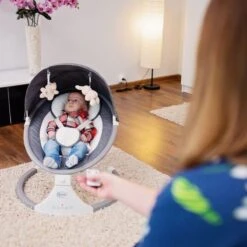 4Baby Rock 'n Relax Grijs - Babyschommel - Elektronische BabySwing - 5 Snelheden - Inclusief Accessoires -Babyproducten 1200x1200 935