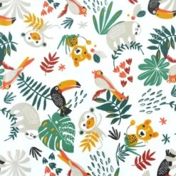 Ukje Stoelverkleiner - Geschikt Voor Stokke Tripp Trapp - Geplastificeerd - Kinderstoel - Kussenset - Wit Aap - Extra Dik -Babyproducten 1200x1200 944